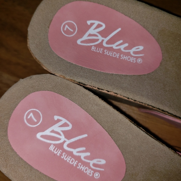 New Blue Talber by Blue Suede Shoes Wedge Sandals - Picture 4 of 7